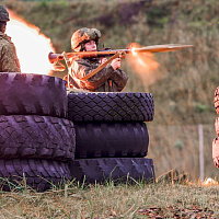 Занятия по огневой подготовке с курсантами Военной академии