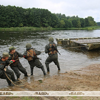 В понтонно-мостовом батальоне 557-й инженерной бригады продолжается полевой выход