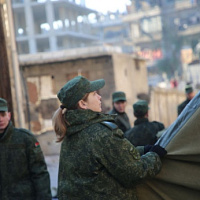 Белорусские военные медики разворачивают полевой госпиталь в Сирии