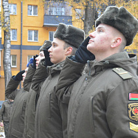 Церемония чествования военнослужащих в 49 ртбр