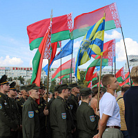 Военнослужащие 56 опс приняли участие в акции, посвященной Дню народного единства