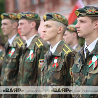 Церемония открытия реконструированной площади Победы в Бобруйске