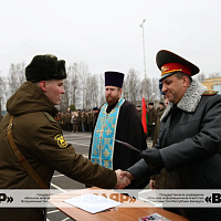 Торжественный ритуал принятия Военной присяги в Жодино
