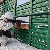 Гвардейцы 19 омбр отрабатывают задачи в рамках боевой подготовки 