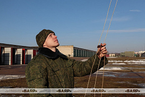 Говорят военнообязанные, призванные из запаса в рамках комплексной проверки боевой готовности войск