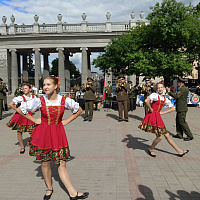 Праздничный концерт в Минске с участием военнослужащих