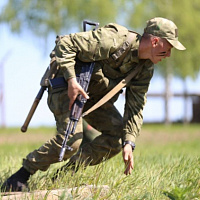 На полигоне Лепельский проходит состязание на лучшую разведгруппу Вооружённых Сил 