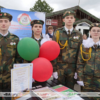 Военнослужащие приняли участие в патриотическом автопробеге Минского района