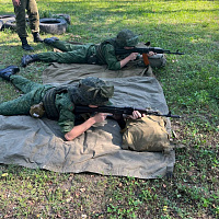 Курсанты военно-медицинского института в БГМУ выполнили упражнения начальных стрельб