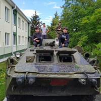 В рамках военно-патриотического воспитания