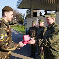 Чествовали увольняемых в запас
