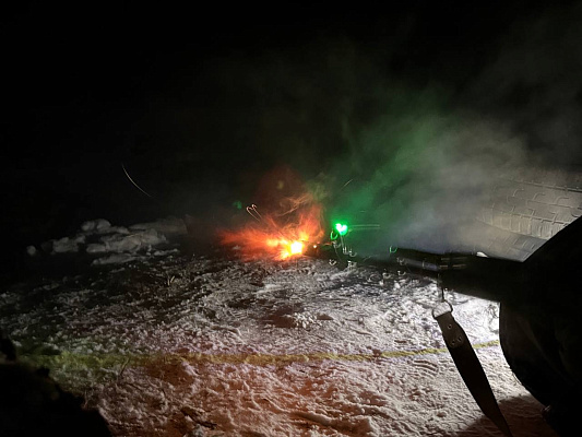 Занятия по огневой подготовке в ночное время с военнослужащими 85 брс