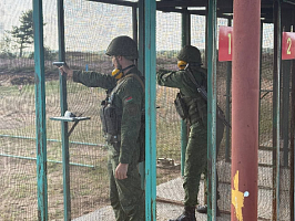 Плановые занятия по огневой подготовке в 74 опс