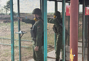 Плановые занятия по огневой подготовке в 74 опс