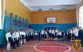 В Ходосовской базовой школе открылся военно-патриотический класс