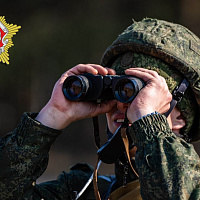 Практические занятия на полигоне с курсантами Военной академии Беларуси