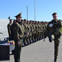 Чествование военнослужащих Минской военной комендатуры, выслуживших установленные сроки службы