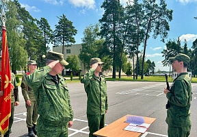 Сборы с военнообязанными в инженерном полку СЗОК