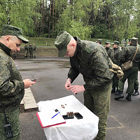 Контрольные занятия по огневой подготовке с военнослужащими военных комиссариатов Минской области
