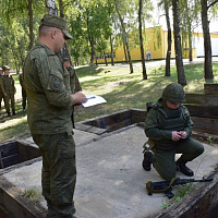 В 48 об РЭБ прошли занятия по огневой подготовке с военнообязанными
