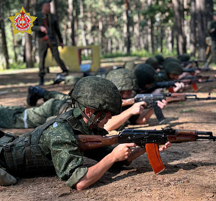 Занятия по тактической подготовке с курсантами Военной академии Республики Беларусь