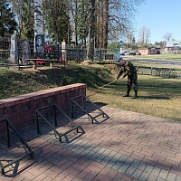 Витебские гвардейцы приняли участие в субботнике