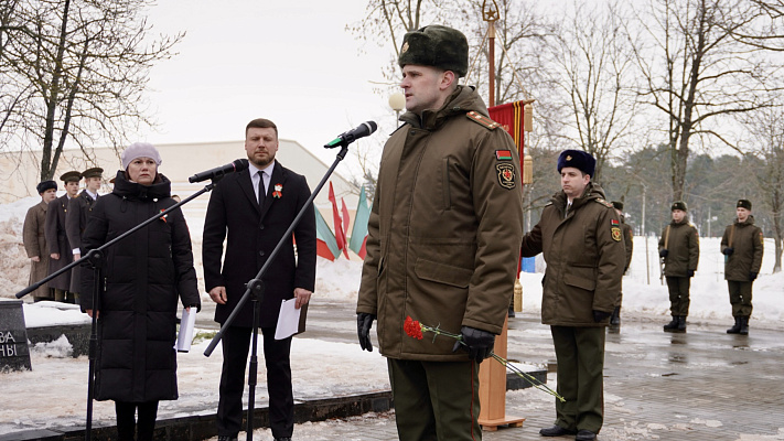 Торжественные мероприятия по случаю освобождения города Рогачёва от немецко-фашистских захватчиков