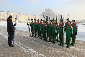 Минские суворовцы вышли на лыжню