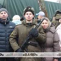 Ритуал принятия Военной присяги новобранцами Гродненского гарнизона