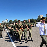 На военном факультете в Гродненском государственном университете имени Янки Купалы прошел ритуал принятия Военной присяги