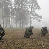 Полевой выход подразделения инженерного полка СЗОК