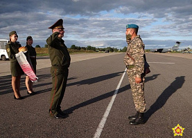 В Беларусь прибыли военнослужащие Казахстана