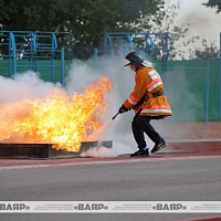 Проходит чемпионат Вооруженных Сил по пожарно-спасательному спорту