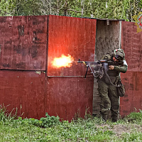 С курсантами Военной академии проходят занятия по тактической подготовке