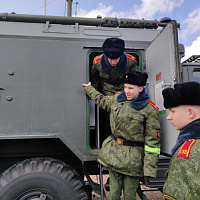 56-й  отдельный полк связи посетили воспитанники МСВУ