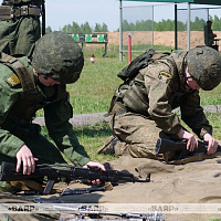 Второй день смотра конкурса на лучший военно патриотический клуб Вооруженных Сил 