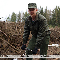 Военнослужащие командования и подразделений ССО приняли участие в акции «Лес! Дабро! Парадак!»