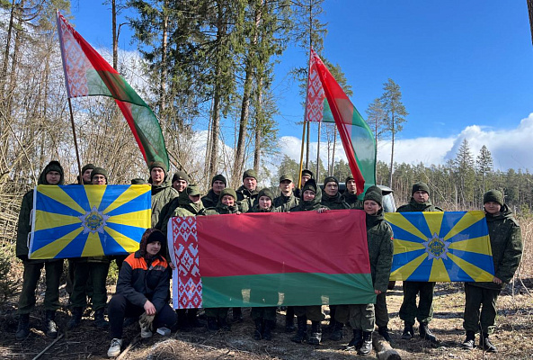 Белорусские военнослужащие продолжают принимать участие в республиканской акции «Дай лесу новае жыццё»
