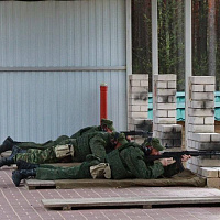 Занятия по боевой подготовке с военнообязанными территориальных войск Вилейского района