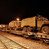 Белорусские военнослужащие встретили хлебом-солью коллег из России 