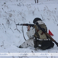 Занятия по огневой и тактической подготовке с военнослужащими 6 омбр