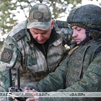 Министр обороны Беларуси посетил командный пункт Западного оперативного командования