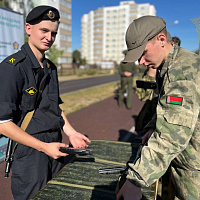 Курсанты Военной академии организовали интерактивные площадки для школьников