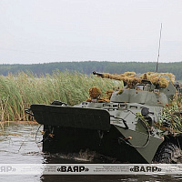 В рамках учения «Запад-2025» военнослужащие преодолели водную преграду