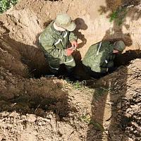 Поисковики обнаружили захоронение времен Великой Отечественной войны