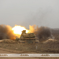 Этап слаживания артиллерийских расчётов на Осиповичском полигоне