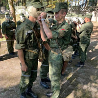 Занятия по РХБЗ с новым пополнением