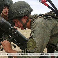 Полевые выходы подразделений 350-й группы артиллерии 6 омбр и 111 абр