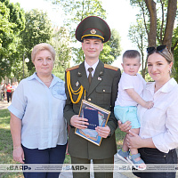 На военном факультете в Белорусском государственном университете прошел 17-й выпуск офицеров