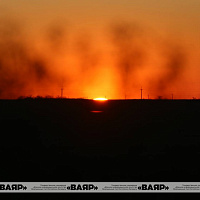 Концерт для участников учения на фоне великолепного заката